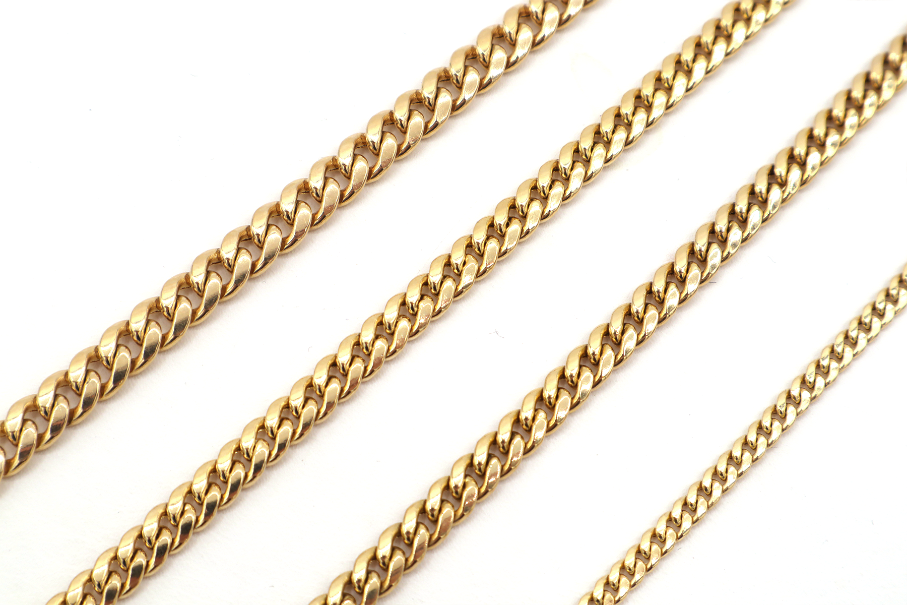 Stf Chain 3mm Miami Cuban link 14k Gold bracelet STF Diamonds – STF DIAMONDS