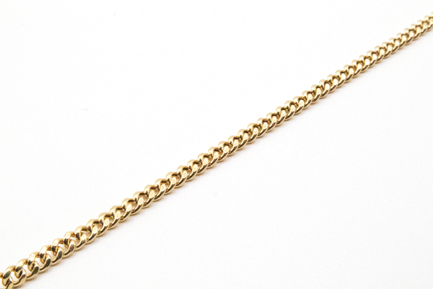 10K Gold 2.7mm Miami Cuban Chain STF DIAMONDS