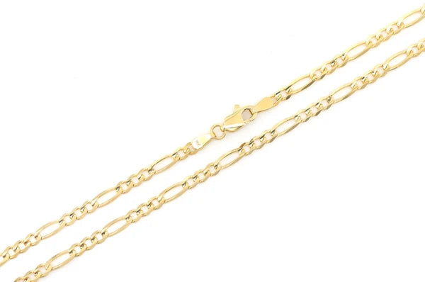 Premium 14K Gold Figaro Chain - 3MM Width for Timeless Elegance