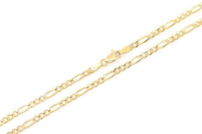 Premium 14K Gold Figaro Chain - 3MM Width for Timeless Elegance