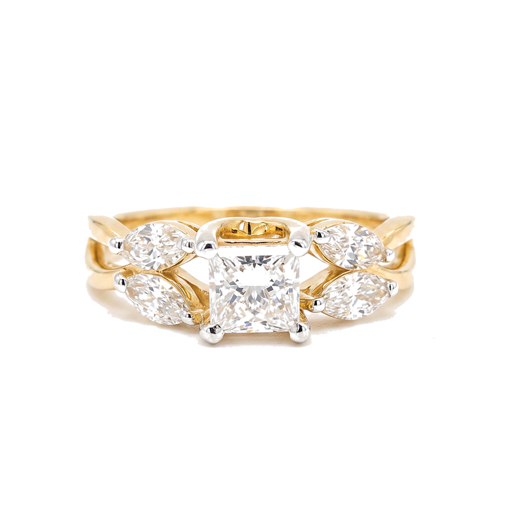 14K Yellow Gold Duchess — Princess & Marquise Lab-Grown Diamond Ring