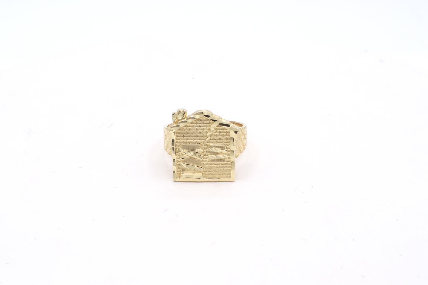 10k Real Gold Trap house Stylish Ring -STF DIAMONDS