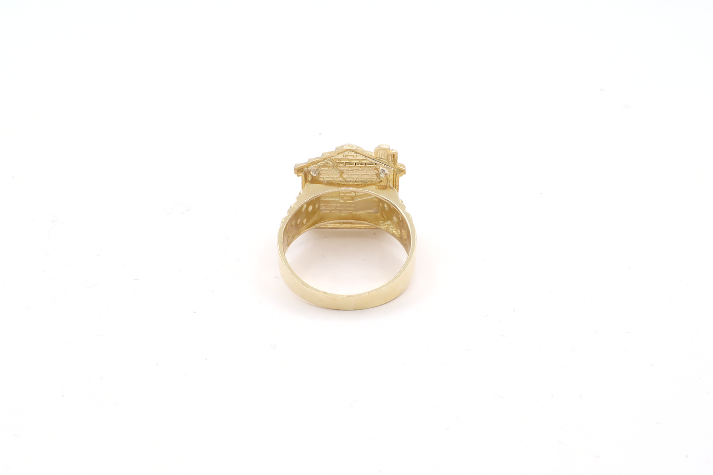 10k Real Gold Trap house Stylish Ring -STF DIAMONDS