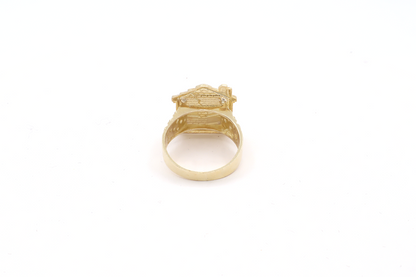 10k Real Gold Trap house Stylish Ring -STF DIAMONDS